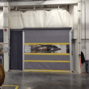 vinyl door manual roll doors commercial industrial types spring