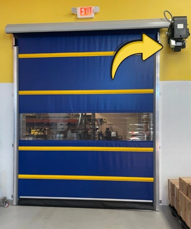 high speed roll up industrial doors