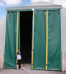 salt storage dome doors